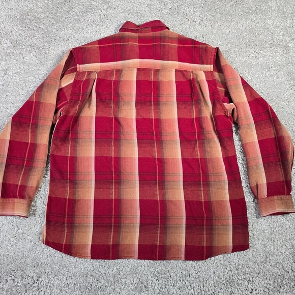 Tommy Bahama Shirt Mens Large Red Plaid Button Up Long Sleeve Tencel Casual - Picture 9 of 13